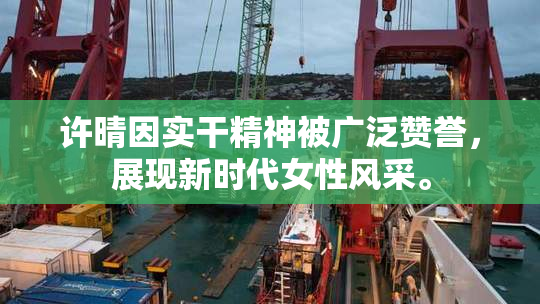 许晴因实干精神被广泛赞誉，展现新时代女性风采。